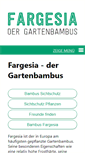 Mobile Screenshot of fargesia.de